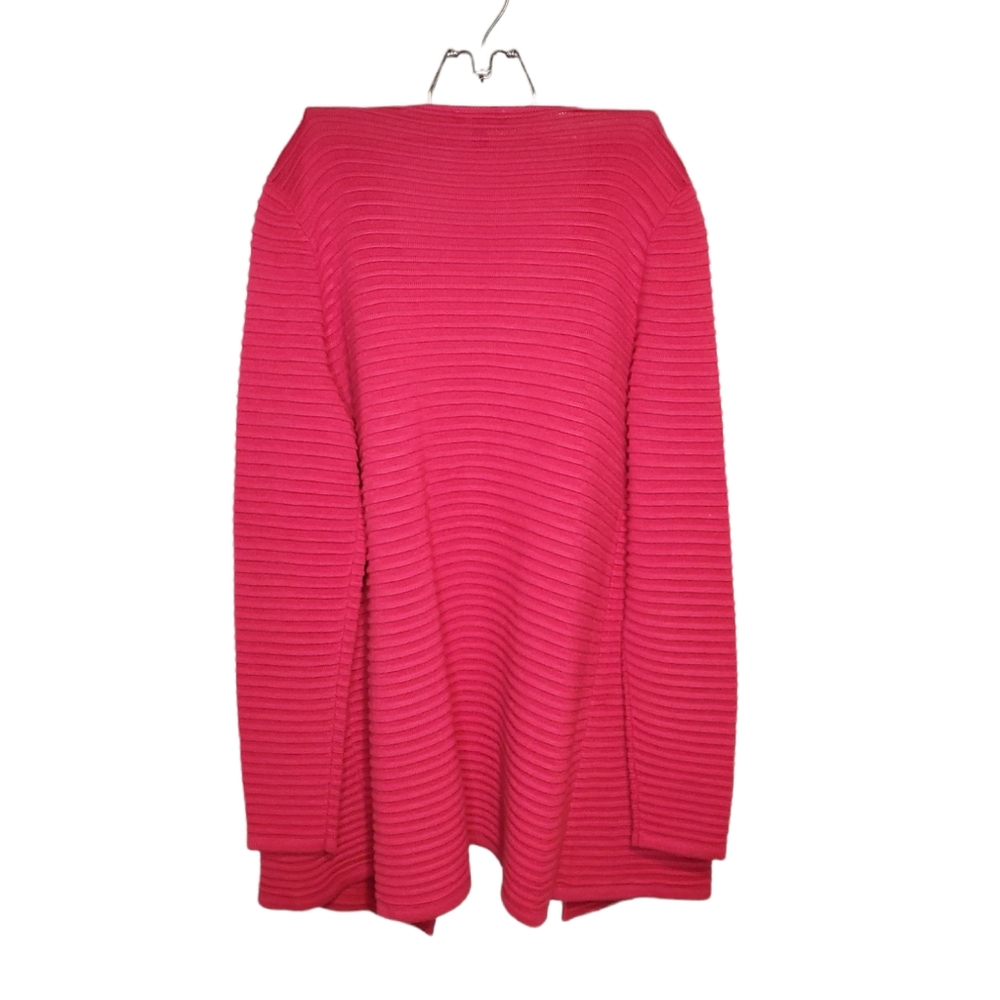 Talbots Fuchsia Open Front Knitted Cardigan Sweat… - image 6